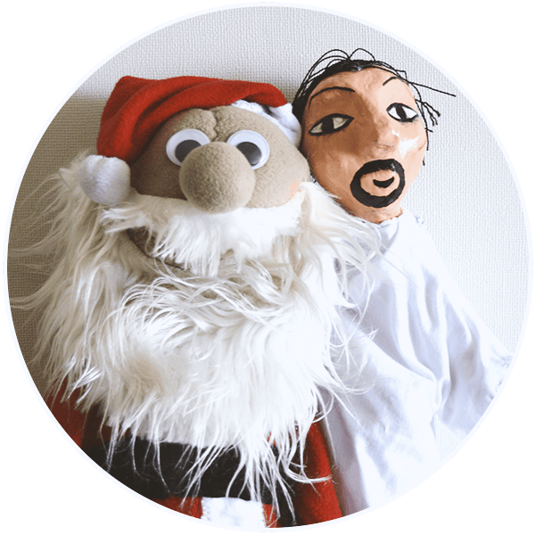 Santa en el país de la suciedad, obras de teatro navideñas, teatro navideño, títeres navideños, eventos de navidad